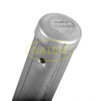 Poste Intermedio Galvanizado
 Altura (cm)-140 Diâmetro-48 mm Acabamento -Não revestido Com viseira-Não Com placa base-Não Espessura-1,2 mm