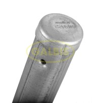Poste Intermedio Galvanizado
 Diameter -48 mm Finishing-Uncoated With curved end-No With base plate-No Thickness-1,2 mm Height. (cm)-1,90 m