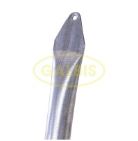 Pata/tornapunta Galvanizado
 Hauteur (cm)-140 Diamètre-40 mm Finition -Sans revêtement Avec plaque de base-Non Épaisseur -1,2 mm