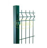 Poste Para Panel Rígido Plegado
 Acabado-Lacado verde RAL 6005 Con Placa Base-No Espesor-1,5 mm Medida-60x40 mm Altura-1,35 m