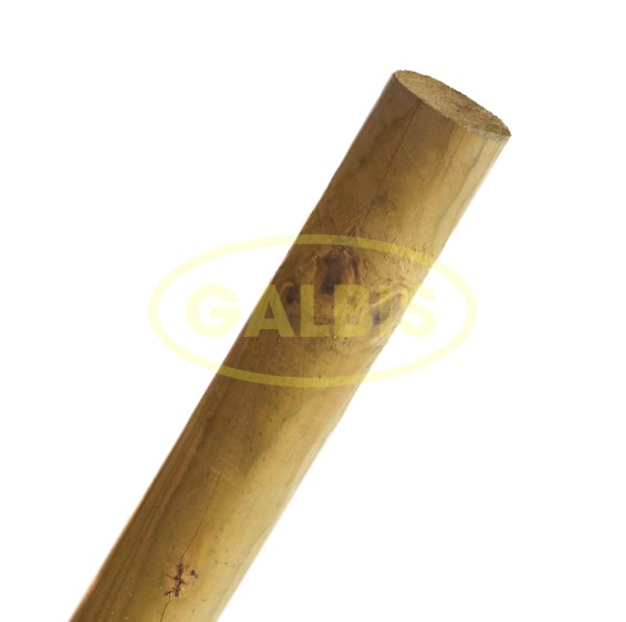 Turned wooden pole