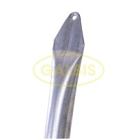 Pata/tornapunta Galvanizado
 Diámetro-40 mm Acabado-Sin Lacar Con Placa Base-No Espesor-1,2 mm Altura-2,40 m