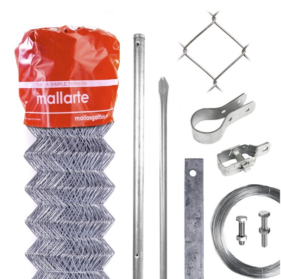 Kit Vallado Torsion simple Mallarte 50/14/200 pour 25m