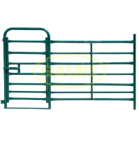 Tablón Vacuno 7 Tubos 3m con Puerta Lacado Verde