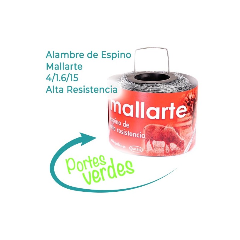 Alambre de Espino Mallarte Alta Resistencia