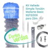 Kit Vallado Simple Torsión Mallarte Basic 50/13/200 para 25m